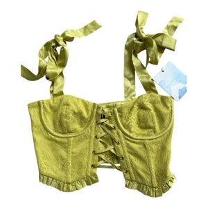 Majorelle Lyla Bustier in Lemon Yellow XS NWT